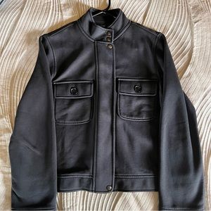 Banana Republic black bomber jacket size Medium